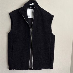 & Other Stories Black Boucle Vest